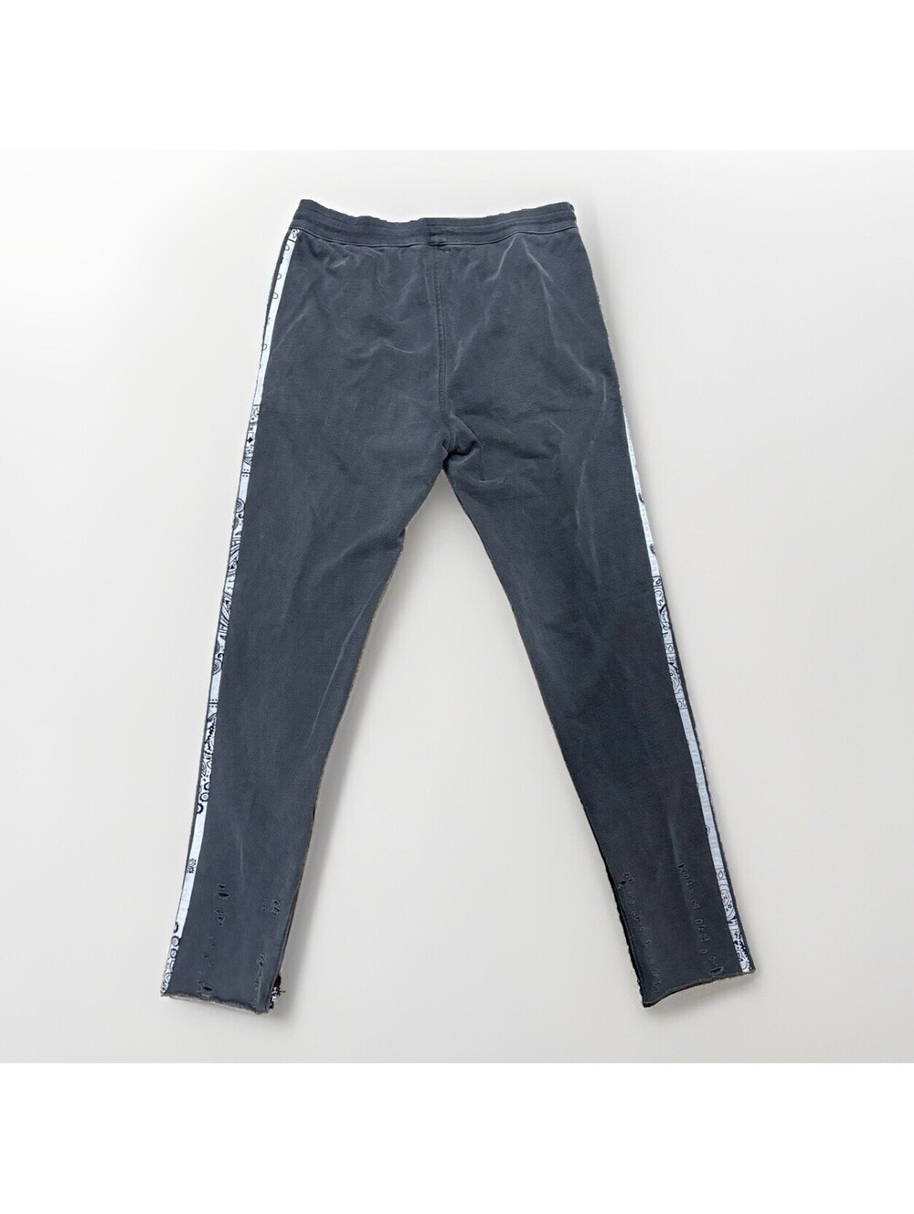 $530 Alchemist Miami Bandana Trim Sweatpants Gray XXL 2XL Side Zip Track Pants - Picture 5 of 8